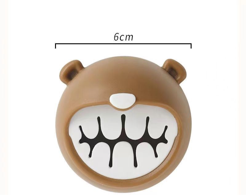 Bear-Shaped Wall Towel Holder Clip