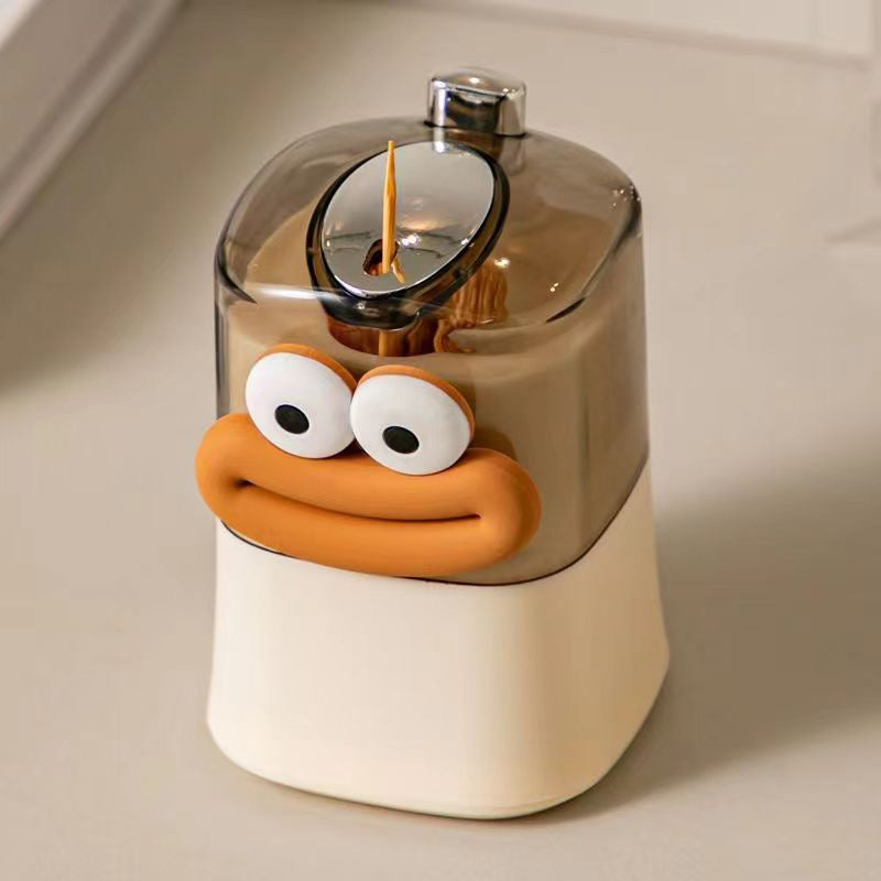 Minion style automatic toothpick dispenser