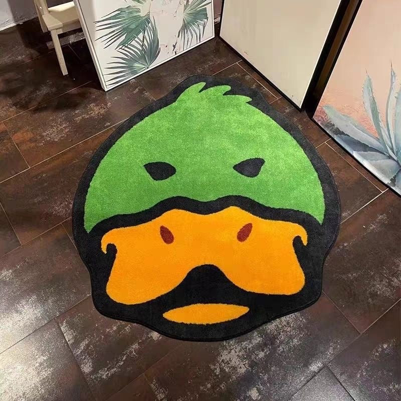 Duck Face Cartoon Rug