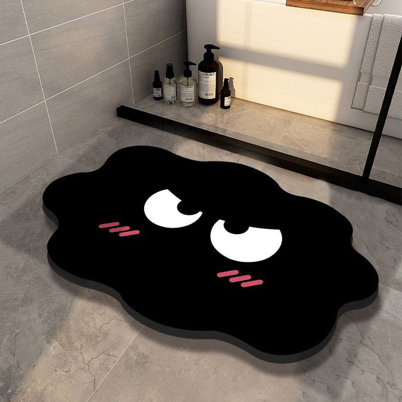 Adorable Black Cloud Mat