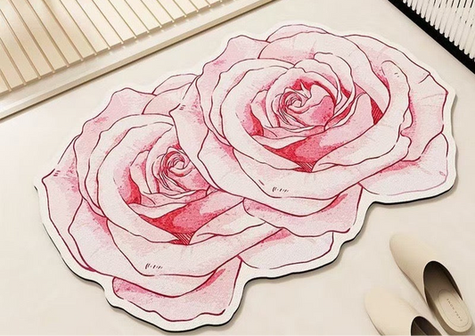 Luxurious Rose Design Mat