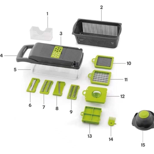 16-in-1 Smart Veggie Slicer & Chopper System