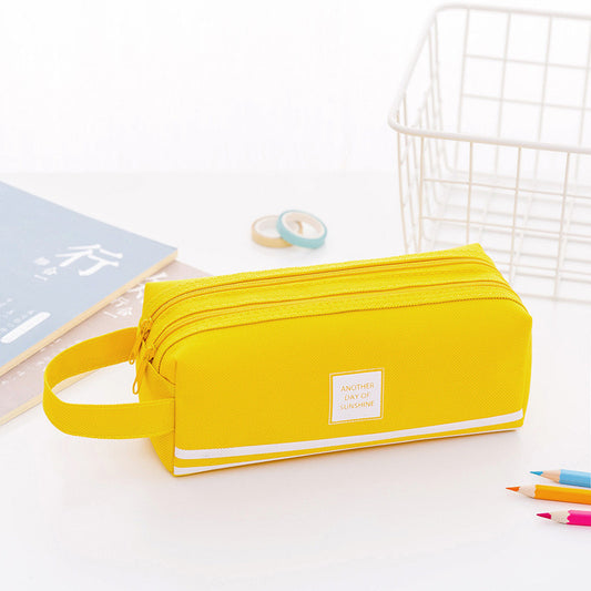 Another Day of Sunshine" Large-Capacity Multifunctional Pencil Case