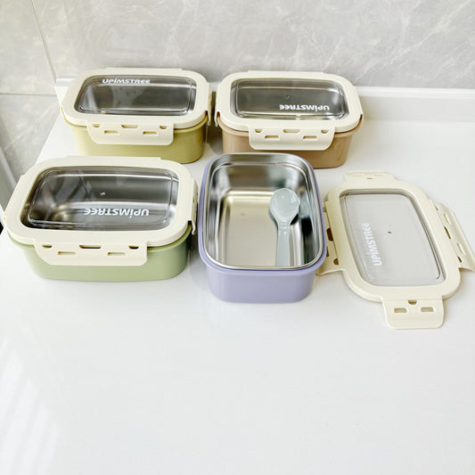 Eco-Friendly Stainless Steel & Plastic Bento Lunch Containers