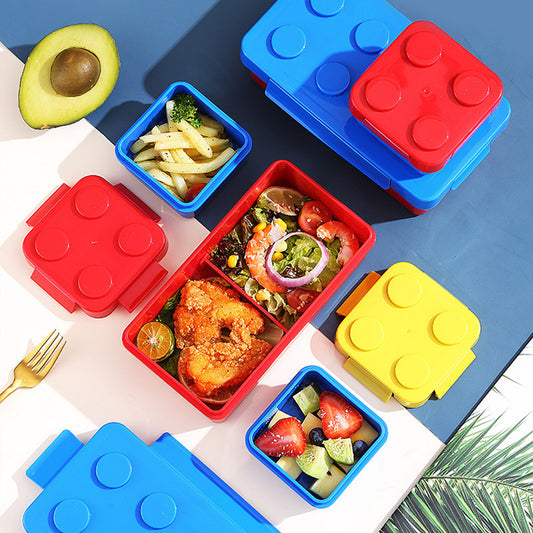 Lego Brick Stackable Kids' Lunch Box Set