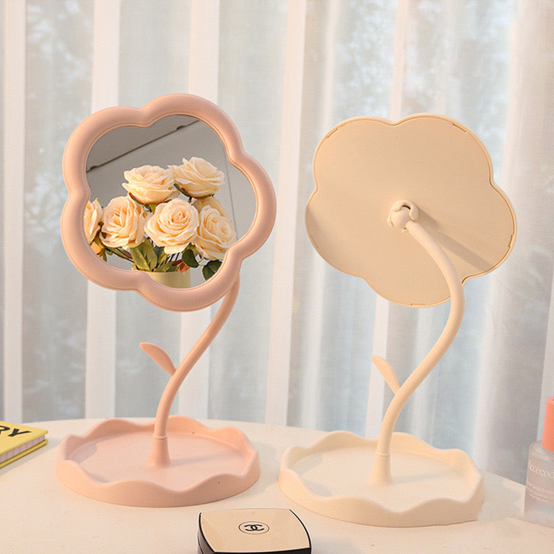 Whimsical Cloud Vanity Mirror with Storage Base