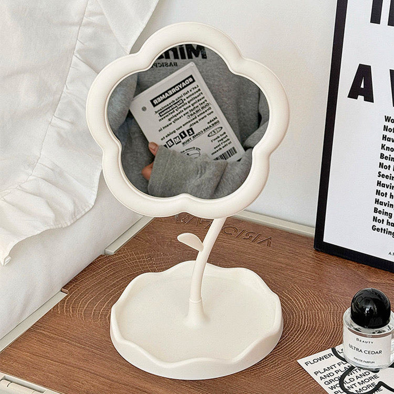 Whimsical Cloud Vanity Mirror with Storage Base