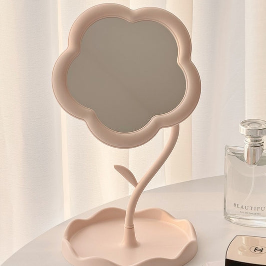 Whimsical Cloud Vanity Mirror with Storage Base