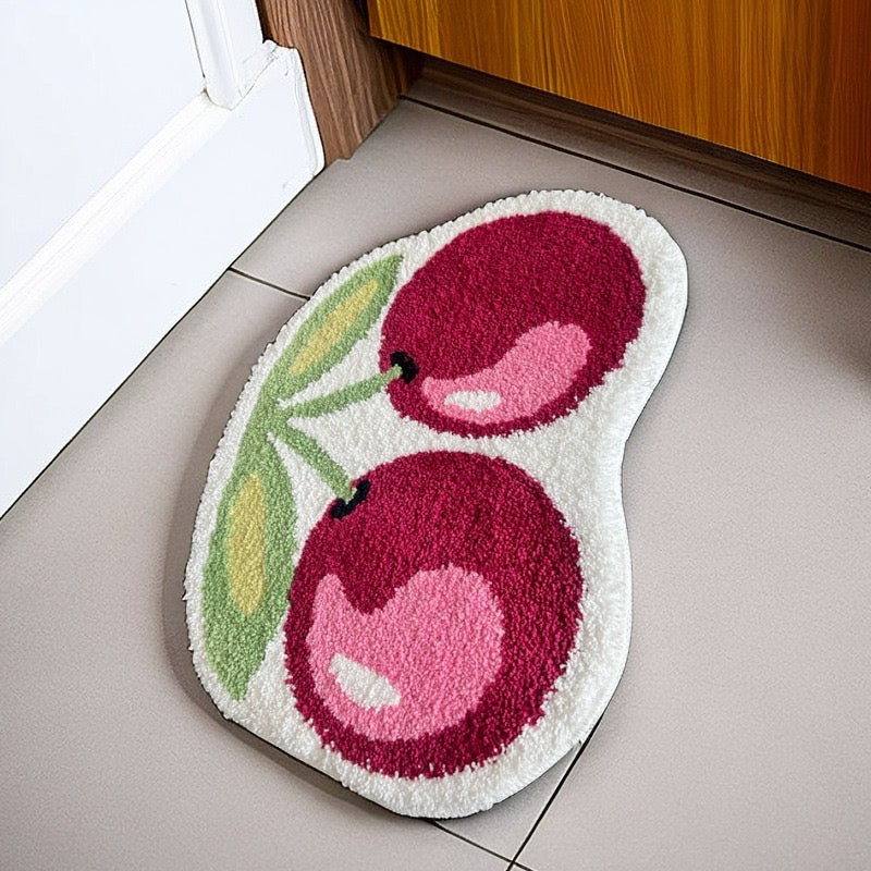 Cherry Fruit Shaped Rug