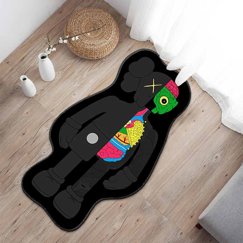Kaws-Inspired Art Rug