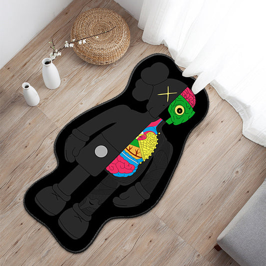 Kaws-Inspired Art Rug