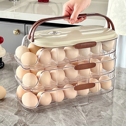 2Tier Double Transparent Egg Dispenser