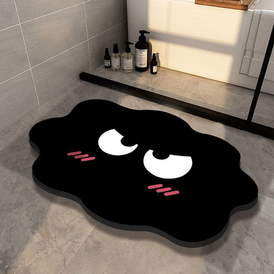 Adorable Black Cloud Mat