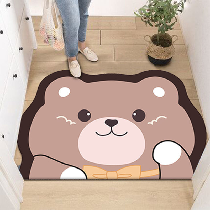 Adorable Bear-Themed Floor Mat